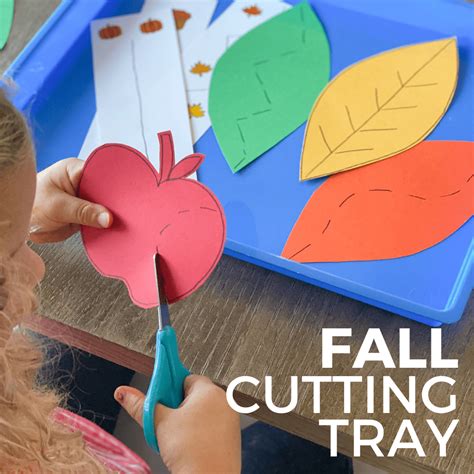 Fall Themed Cutting Practice for Kids – Dunamai