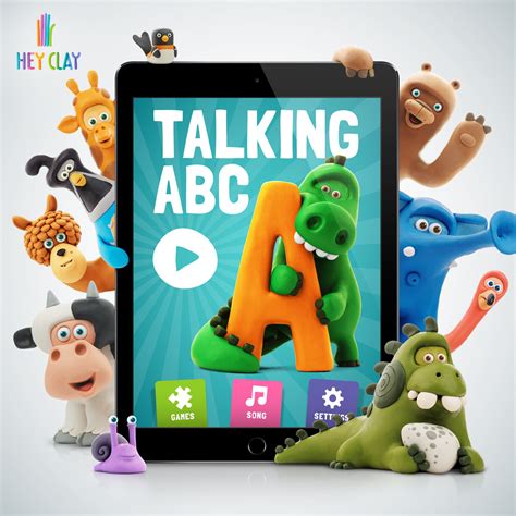 HEY CLAY Launches Its App Store Best Kids App of 2013 Talking ABC in ...