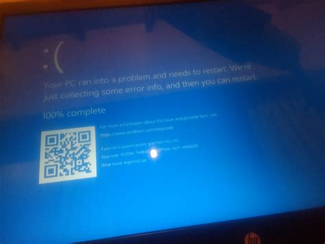 Blue Screen Crash (BSOD) - HP Support Community - 6712557