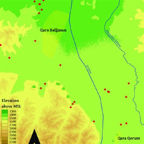 Map of the middle Orchon Valley | Download Scientific Diagram