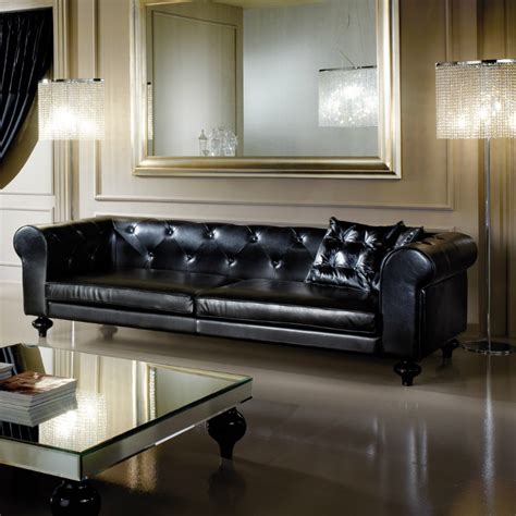 Embrace the New Year with These Stunning Black Leather Sofas