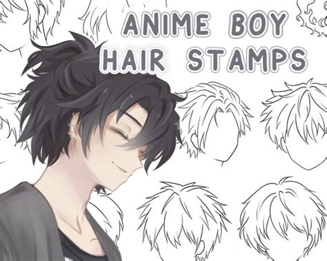 Anime Boy Drawing Hair