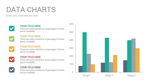 Data Charts PowerPoint Presentation Template