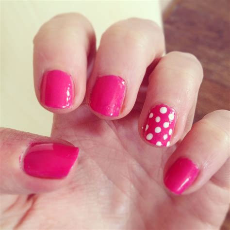 Summer pink poka dot nails! Gorgeous x | Polka dot nails, Dots nails, Nails