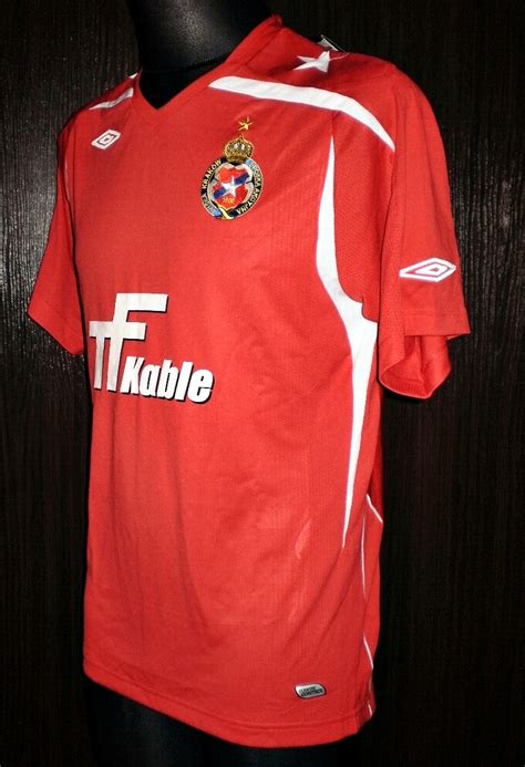 Wisla Krakow Home football shirt 2008 - 2009. Sponsored by TF Kable