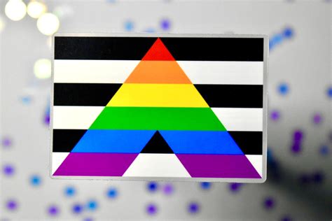 Straight Ally Flag Vinyl Pride Sticker | Etsy