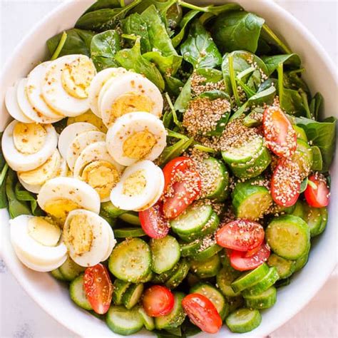 Easy Spinach Salad Recipe - iFoodReal.com