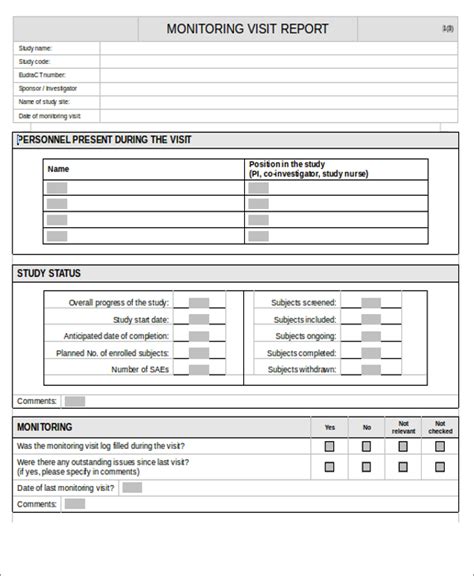 15+ Sample Visit Reports - Word, PDF, Pages