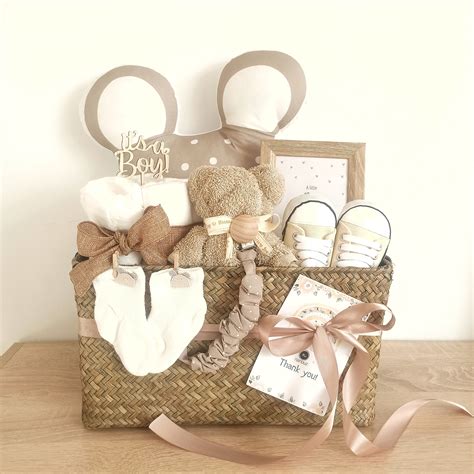 Welcome Baby Basket Newborn Basket Baby Shower Basket Baby Gift Basket ...