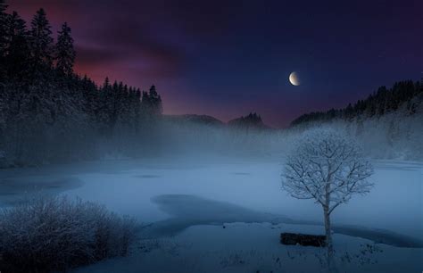 Winter Moonlight Wallpapers - Wallpaper Cave