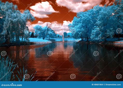 Park, Crystal Lake, Illinois Stock Photo - Image of park, blue: 48681864