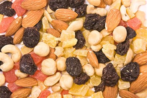 Dried Fruits and Nuts Mix Texture Stock Image - Image of trail, snack: 4130951