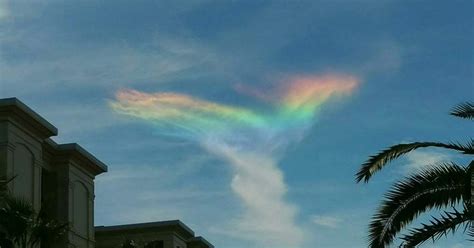 Stunning ultra-rare 'fire rainbow' causes wonder as it appears in sky over South Carolina ...