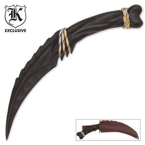 Obsidian & Bone Knife | BUDK.com - Knives & Swords At The Lowest Prices!