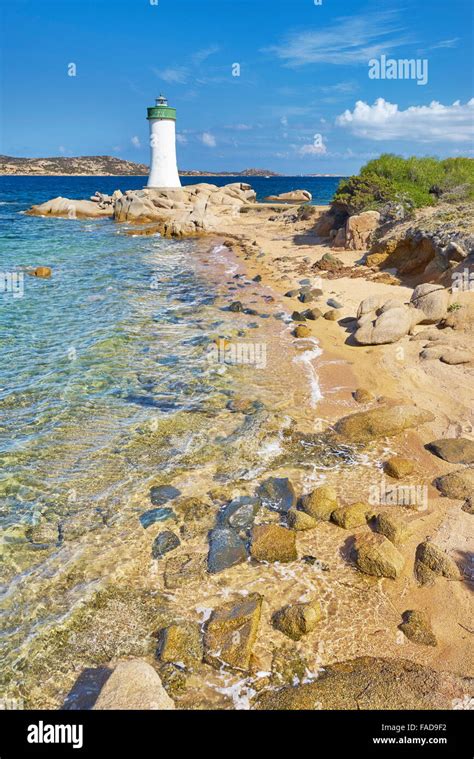 Sardinia Island - Lighthouse, Palau Beach, Italy Stock Photo - Alamy