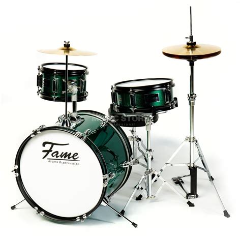 Fame JBJ1042H "Luis" Junior 3-Piece Drum-Kit (Green) | MUSIC STORE professional