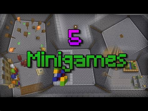 5 Minigames Minecraft Map