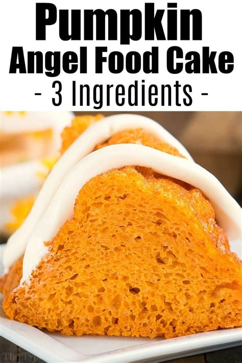 2 Ingredient Pumpkin Angel Food Cake · The Typical Mom