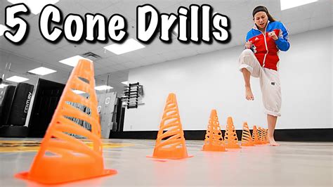 Cone Drills to Improve TKD Footwork - YouTube