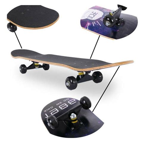 Blank Complete Skateboard Stained BLACK 7.75" Skateboards, Ready