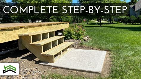 Outdoor Prefab Deck Stairs : How To Build A Deck Composite Stairs And ...