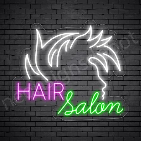 Hair Salon Neon Sign Hair Salon Guy - Neon Signs Depot | Signs, Néon