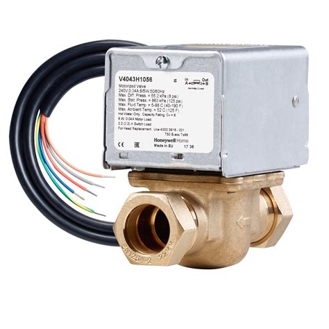 Honeywell Home V4043H Motorised Zone Plumbing Heating Valve 22mm 2-Port ...