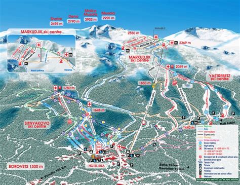 Borovets Ski Map And Resort Information - Free Piste Map