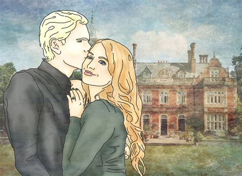 Draco and Astoria by x8xdanix6x on DeviantArt Draco Malfoy and Astoria Greengrass infront of ...