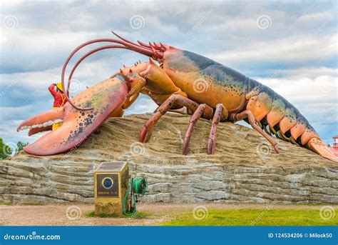 Lobster Sculpture Near Entrance To the Town Shediac in Canada Editorial Photo - Image of ...