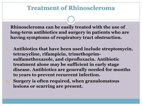 PPT - Rhinoscleroma: Causes, Symptoms, Daignosis, Prevention and Treatment PowerPoint ...