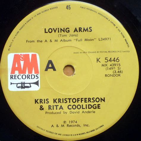 Kris Kristofferson & Rita Coolidge - Loving Arms (1974, Vinyl) | Discogs