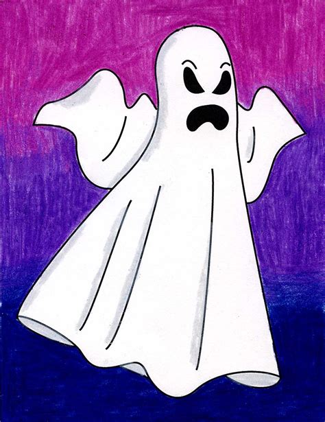 How to Draw a Ghost · Art Projects for Kids