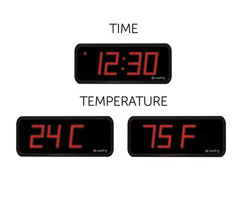 Premium Large Digital Clocks - Large Outdoor Clocks - Sapling Clocks