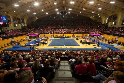 Gill Coliseum shines during a meet hosted by our nationally ranked ...