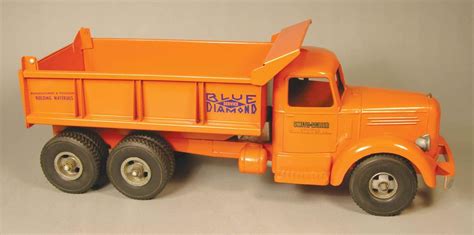 Smith Miller, Toy Truck, original, Blue Diamond Sand & Gravel Dump Mack