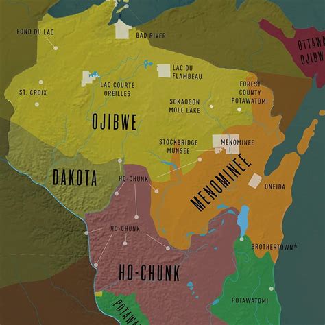 Wisconsin Native American Tribe Map : r/wisconsin