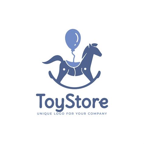 Premium Vector | Creative unique toy store logo design template.