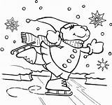 Ice Skating Coloring Pages  Best For Kids sketch template