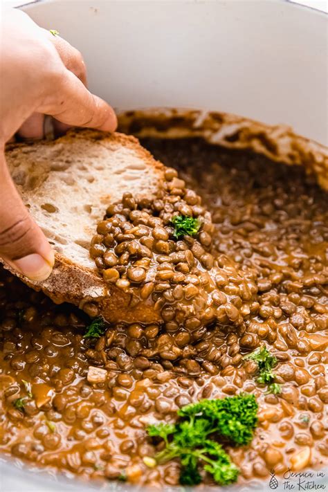 Vegan Lentil Stew (One Pot & Easy) - Jessica in the Kitchen