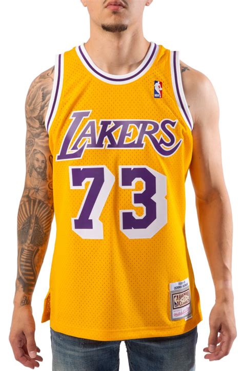 MITCHELL & NESS LA Lakers Dennis Rodman Jersey SMJYCP20064-LALGOLD98DRD - Karmaloop