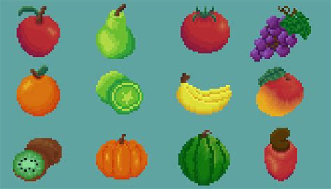 Free Pixel Art Fruits | GameDev Market