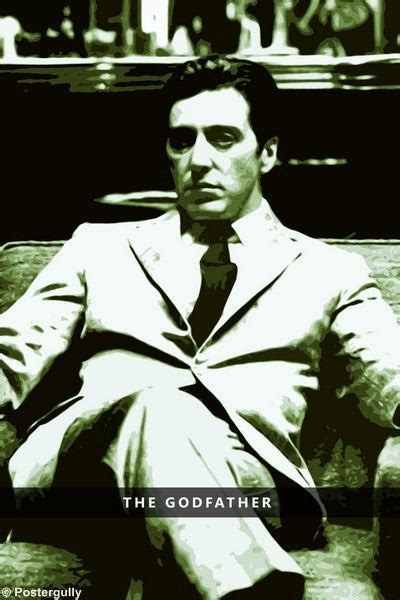 Al Pacino | B & W Godfather Art| Buy High-Quality Posters and Framed ...