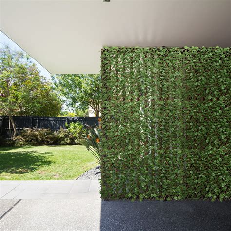 Costway 3PC Artificial Leaf Faux Ivy Privacy Fence Screen Expandable ...