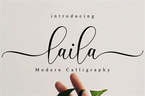 Laila // Modern Script , #Ad, #modern#elegant#branding#logos #Ad | Beautiful script fonts ...