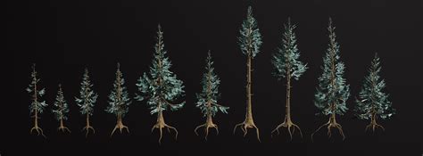 ArtStation - Stylized Pine Tree - Redux [Roblox] | Game Assets