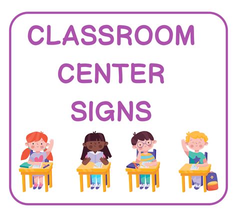 Printable Preschool Center Signs