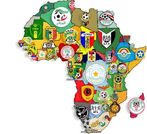 [OC] Logos of National Football Teams in Africa [521x476] (Inspired by ...