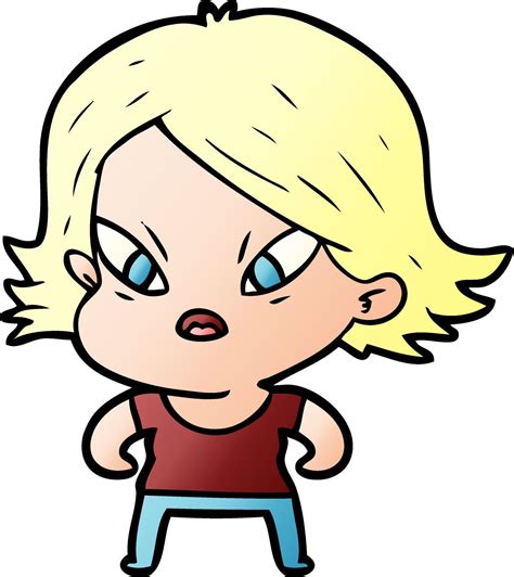 cartoon stressed woman 12047376 Vector Art at Vecteezy