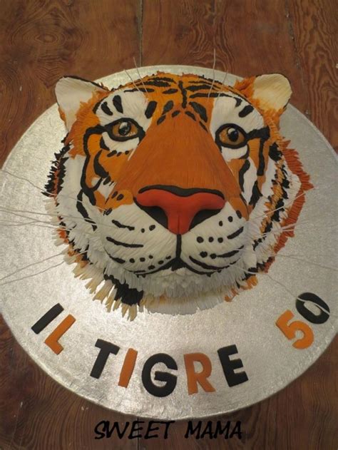 Tiger Cake | Tiger cake, Tiger birthday, Cat birthday